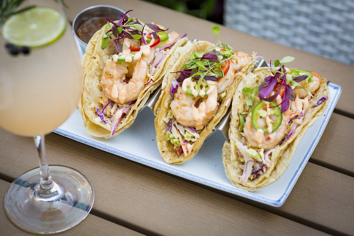 They⬆️ are the taco-f the town🌮 
- 
-
- 
- 
#chicago #tacos #thehamptonsocial #lunch #brunch #dinner #roseallday #cheers #cocktails #escape #weekend #plans #red #wine #seafood #shrimp #healthy
