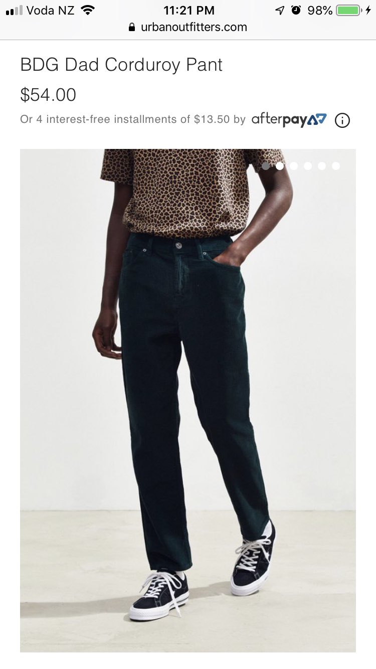 bdg dad corduroy pant