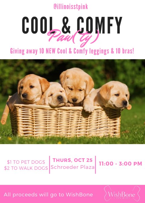 IllinoisStPINK's tweet image. We know midterms can be RUFF, so come relieve some stress with us by hanging with some perfect pups! RSVP to our #CoolandComfy Pawty TODAY!!! facebook.com/events/6201510…