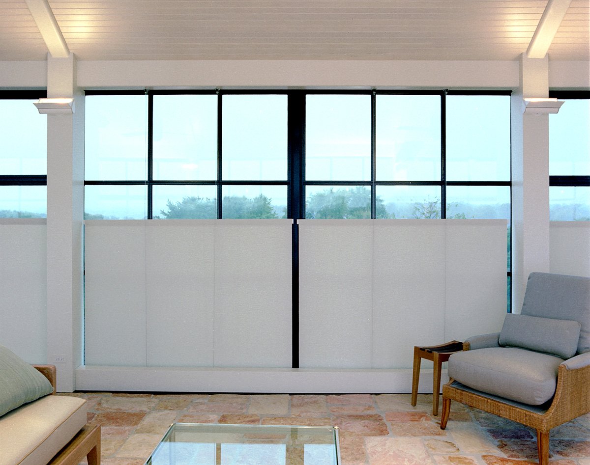 Bottom-Up shades from Mecho add #privacy to ground-floor rooms while maintaining views and controlling solar heat gain and unwanted glare. Bottom-Up #shades san also shade high, wide, monumental, difficult-to-access, and other non-standard windows. mechoshade.com