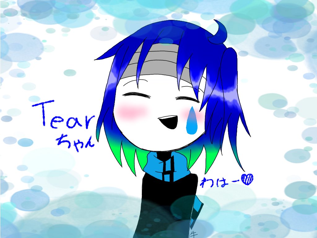 gyunyu_3's tweet photo. @Mizu15Wednesday 
 #Coloronline
Tearちゃんは笑顔が似合うのだ！！(勝手に描いてすまねぇ) https://t.co/DyGQFrGYaM