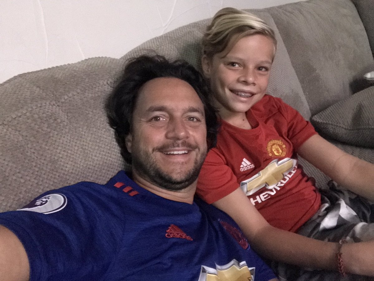 DrBrody's tweet photo. Watching the Red Devils with my pal. 
#ManchesterUnited #mun #MyPLMorning https://t.co/9qv9WjZhrv