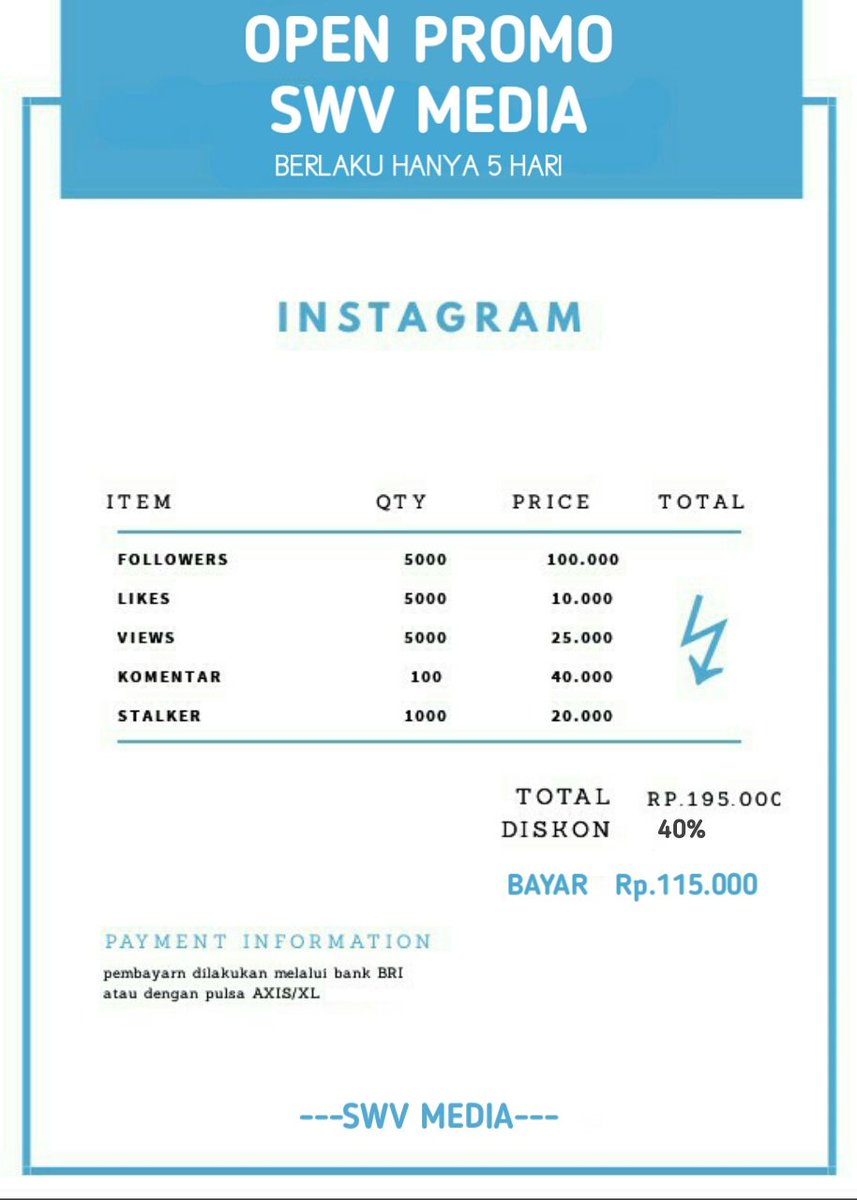 SwvMedia's tweet photo. #like4likes  #likeforfollow #followersindonesia#followersaktif #lfl #followers #pasif #terpercaya#notipu #likelike #likeforlikes #like4follow #dagelan#true #trustedolshop #trusted #tiktok #indonesia#jualfollowersmurah #jualfollowers #jasafollowersaktif #youtube #youtuberindonesia https://t.co/BMyDo6qQRL