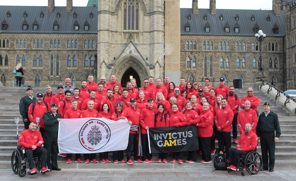 Canada's tweet photo. The #InvictusGames are a multi-sport event that was created for injured, ill and wounded servicemen and women and veterans. Wishing the best to the 39 members of #TeamCanada who will be giving their all this week at #IG2018! 🇦🇺 📷@IGTeamCanada https://t.co/1oVnk68Ye5