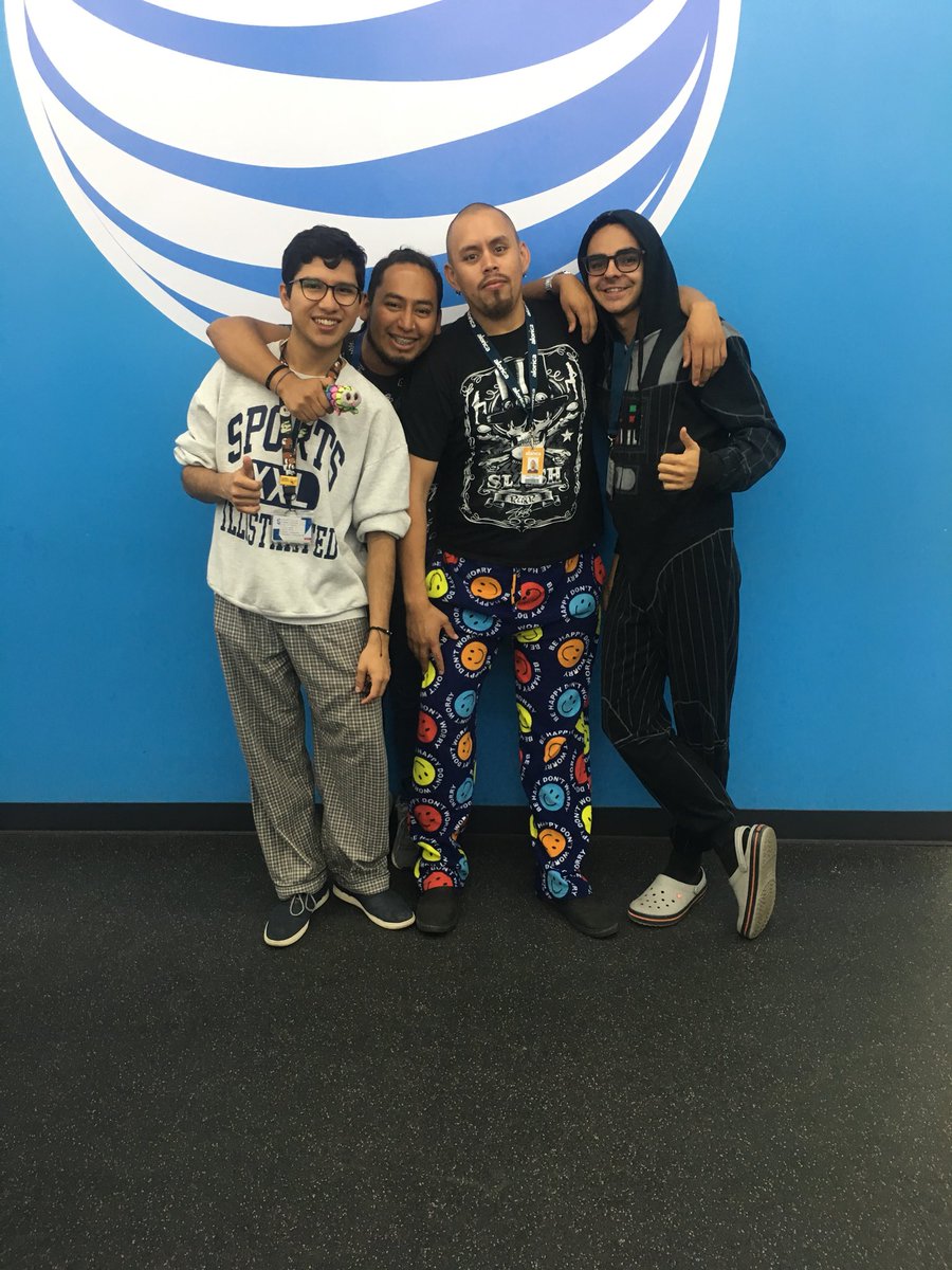 GmaCampus's tweet photo. Pj’s Day! #FunAtWork #CoolEnvironment #pijamaparty @ATTDonaldShaw @Rsofialazo @Rafa_mn8 https://t.co/1hjGuNiko3