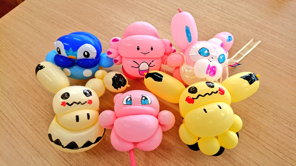 ট ইট র ローズバロー 昨日はみこぞぅさんとバルーンの打ち合わせ いくつかちびころでポケモンの試作をしました ポケモン ちびころバルーン T Co 0rd5d1m3ii ট ইট র