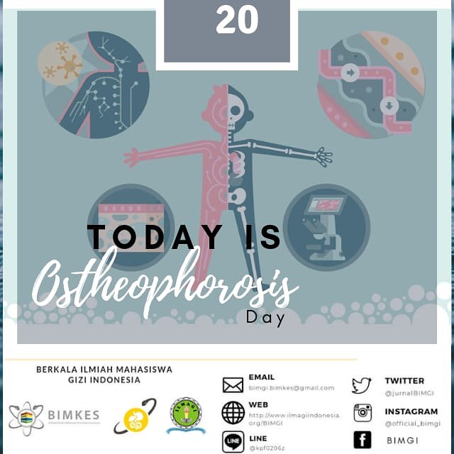 [HARI OSTEOPOROSIS SEDUNIA]

Peringatan Hari Osteoporosis Sedunia ini bertujuan agar bisa menyadarkan masyarakat global tentang pencegahan dan pengobatan penyakit Osteoporosis.

Yuk investasikan tulang sehatmu dari sekarang!!