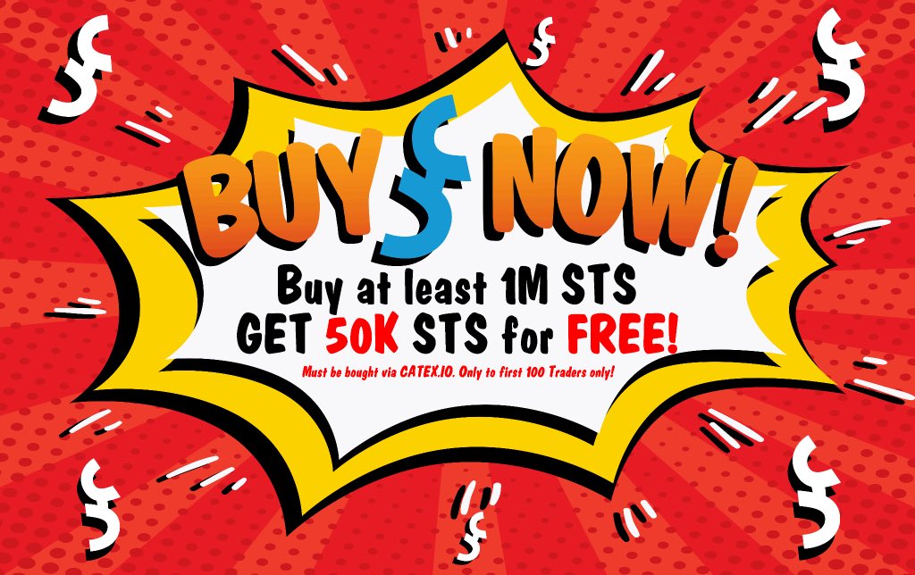STStoken's tweet image. Great news is coming and let’s keep the volume up!! Get your $STS now at catex.io and get STS for FREE!! 

Join us on telegram to claim your free STS! t.me/STStokenCommun…

catex.io/trading/STS/ETH
catex.io/trading/STS/BTC