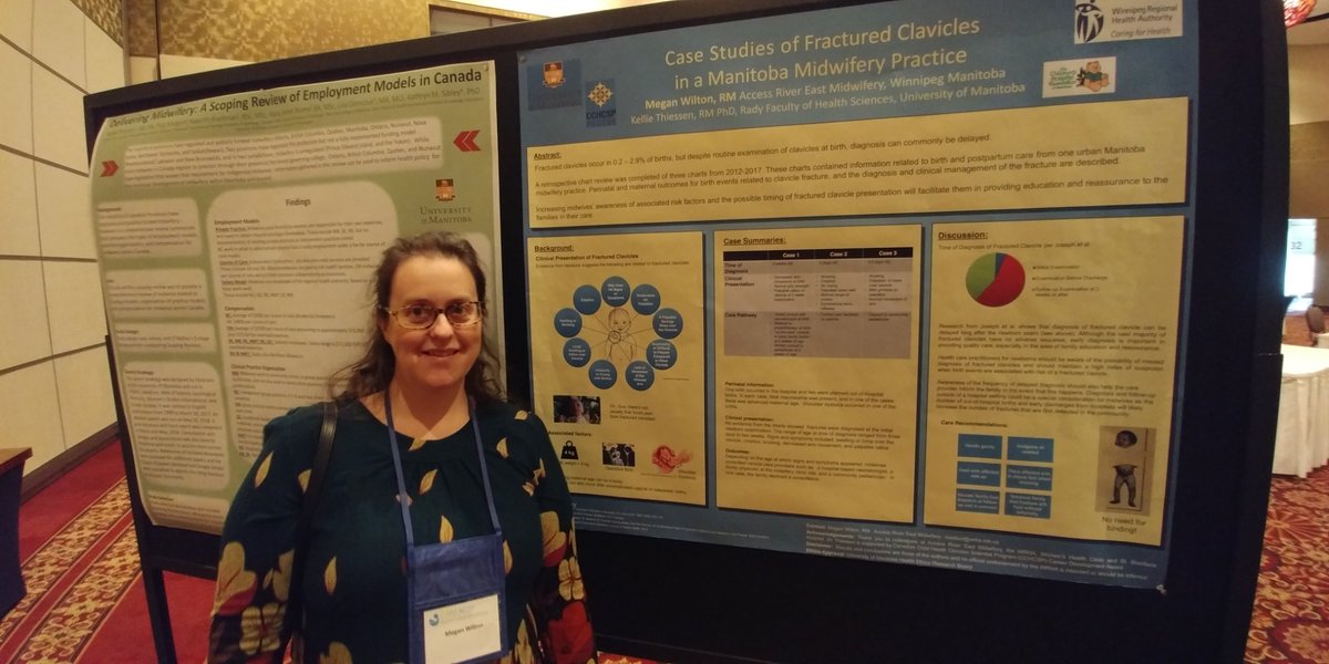MB_Midwives's tweet image. Proud of MB Midwives who displayed academic posters at #CAM2018. A big congratulations to @Dr_Thiessen   whose team won "best poster" this year!