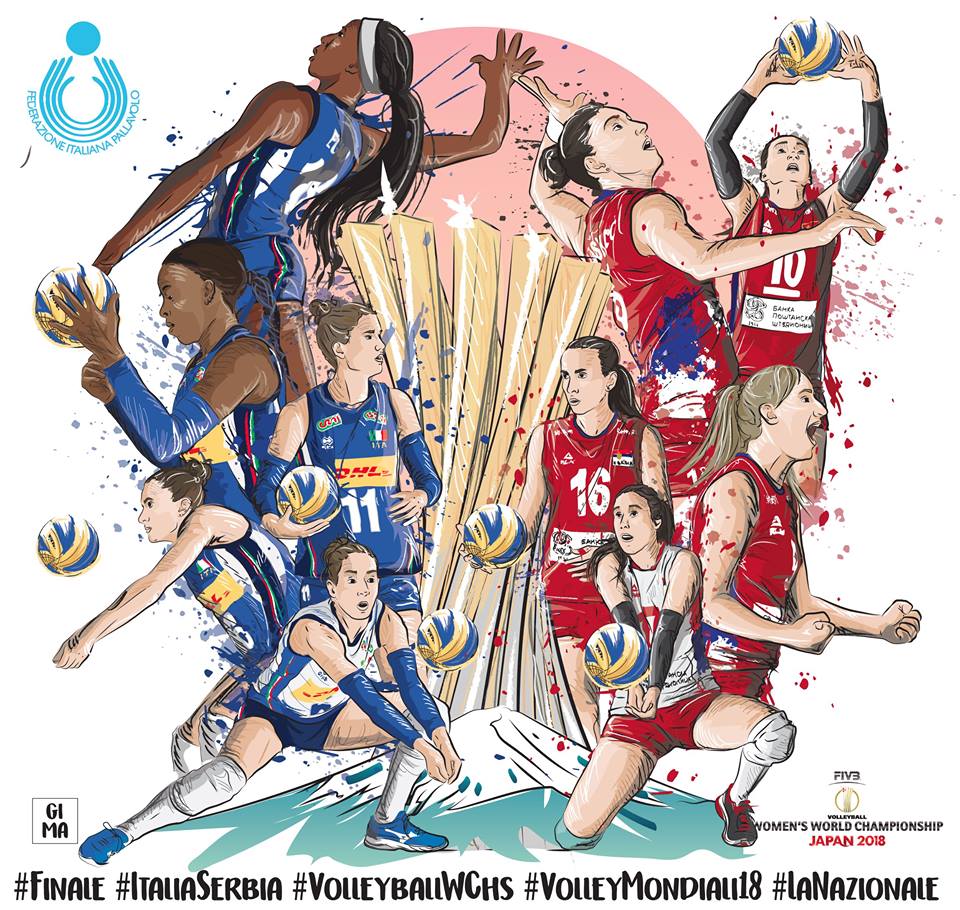 MauroPresini's tweet photo. Sorelle d'Italia, 
l'Italia è questa, 
un solo principio:
insieme è una festa.
Dov'è la memoria?
Mostriamola addosso
non è un paradosso
e il futuro creò!
#Volley #Japan2018 #ItaliaSerbia https://t.co/0vb04VG1lC