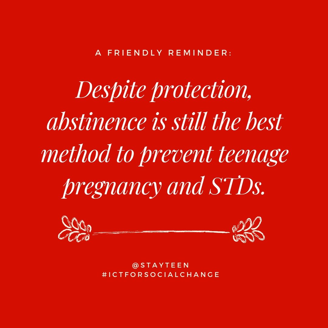 StayTeenToday's tweet photo. Post of the night (2/3)

#DailyTips
#ICTForSocialChange 
#TeenagePregnancy https://t.co/ZAppvlSnPk