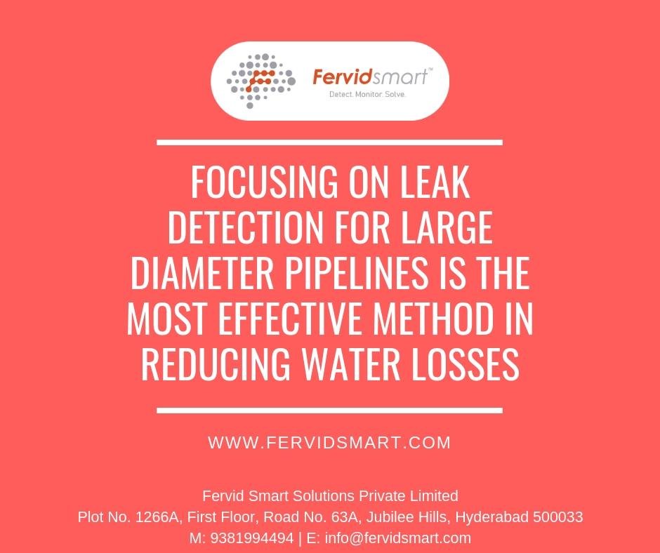 Focusing on #water pipeline leak detection for large pipelines is the most effective method in reducing water losses. 
#fervidsmart #SmartCities #NRW