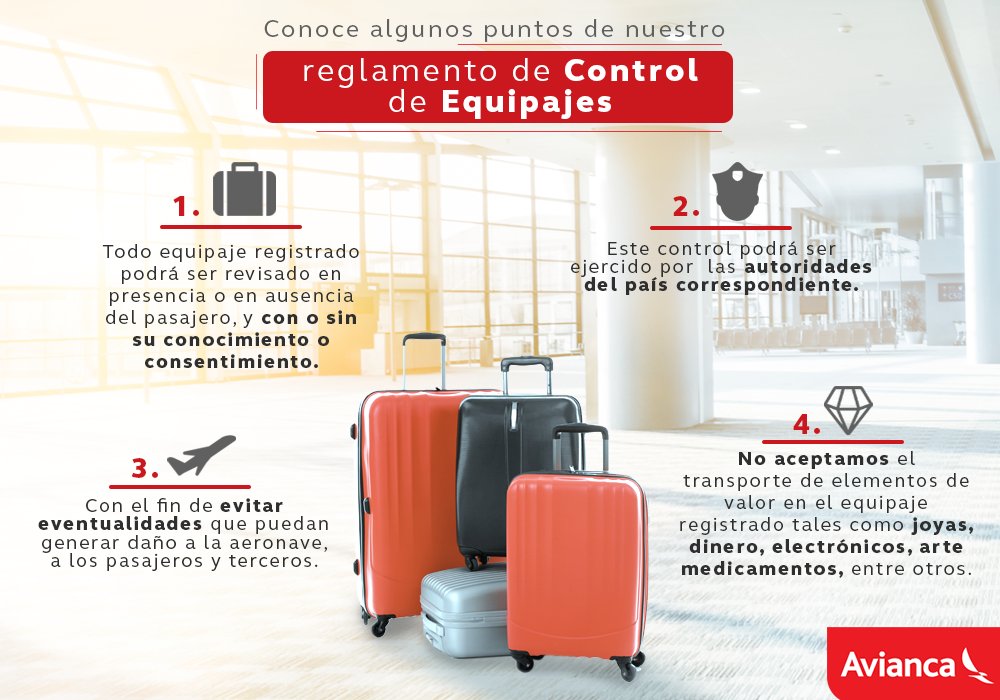 Avianca compra de equipaje Clearance