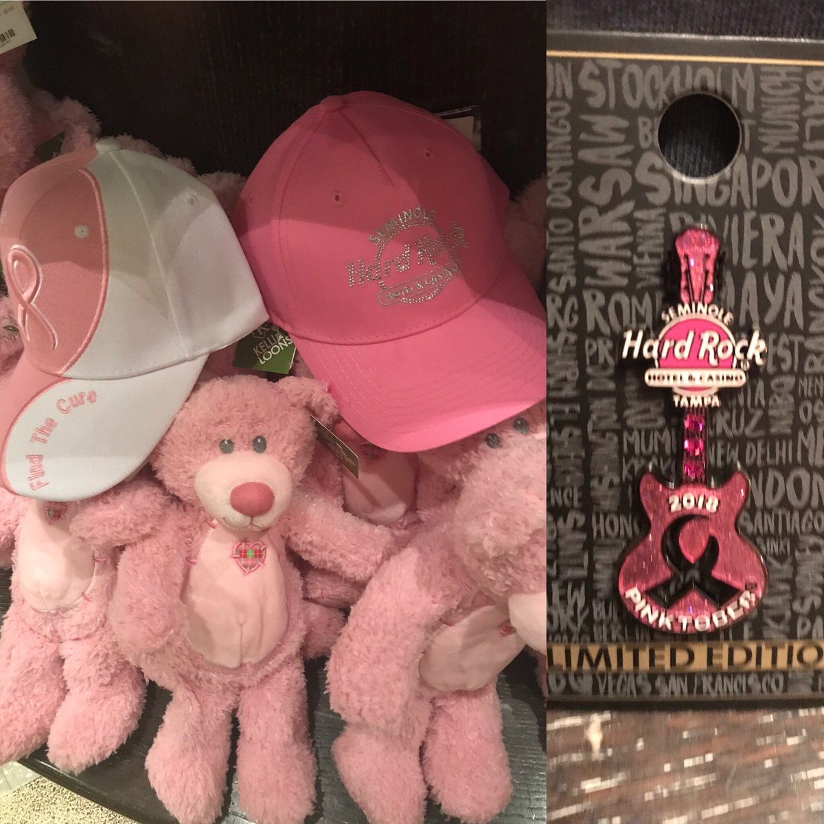 RoxyYu04's tweet photo. Loving our support for cancer awareness ...  @HardRockGirls @HardRockGuys @SHRTampa https://t.co/X0i3WvxX0c