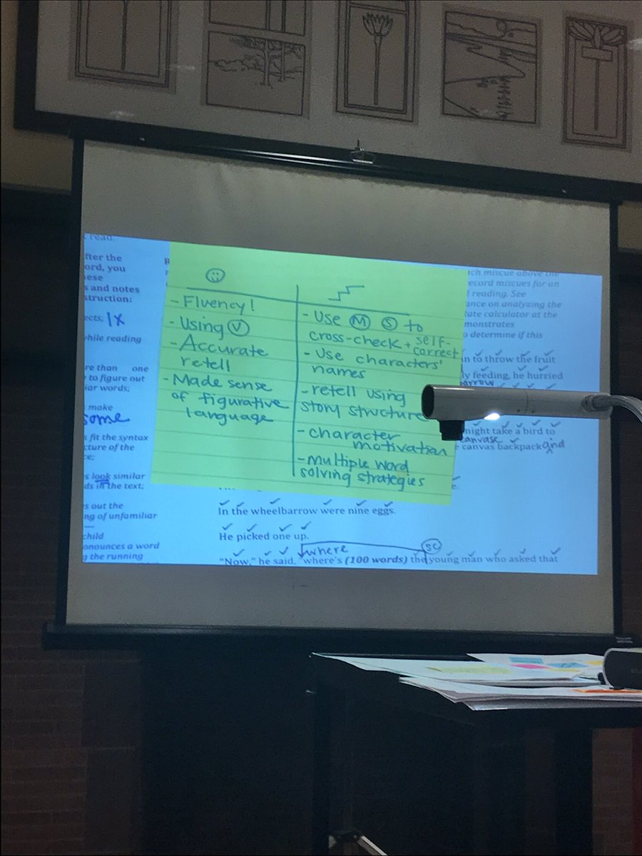 Using the running record to make thoughtful instructional decisions and goals for students.  #TCRWP #TandCLetsTalk