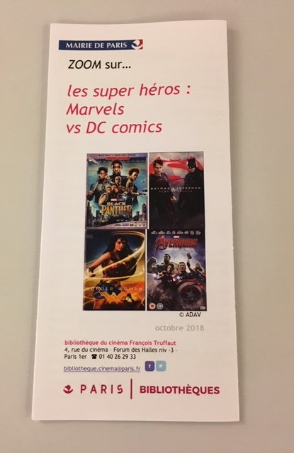 truffaut_cinema's tweet photo. Venez voir notre fabuleuse exposition MARVEL, dans l'entrée de notre bibliothèque !
Cinéma et #PopCulture, Super-héros et @MarvelStudios ...
(en attendant la conférence de #Faskil, mercredi prochain à 19h au @forumdesimages, et sur réservation) https://t.co/4oY5YfxbBf