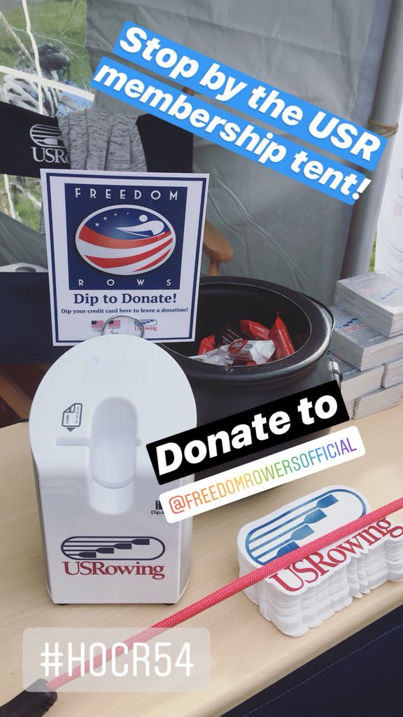 usrowing's tweet photo. Come to the #usrowing membership tent to donate to #FreedomRows ...and get some free goodies! #HOCR54 @HOCR https://t.co/8caLUTsRYQ