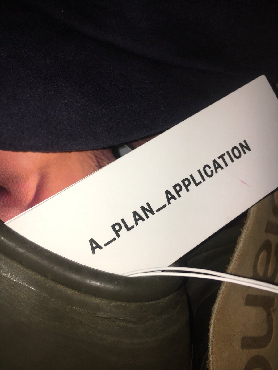 fetischterranov's tweet photo. loving the label A_PLAN_APPLICTION beautiful design and quality by #petersaville & #annablessmann this parcel from #milan today made our day! #a_plan_application https://t.co/fKfk8y2wBr