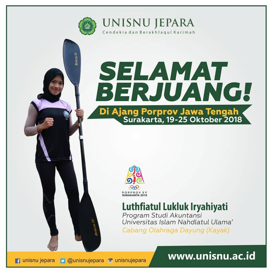 alizakaaria's tweet photo. Selamat berkompetisi sehat temen" dalam #PorprovJateng2018 semoga pulang bisa membawa juara dan prestasi tentunya mengharumkan nama #Jepara dan @unisnujepara https://t.co/5uPlLDeQ6m