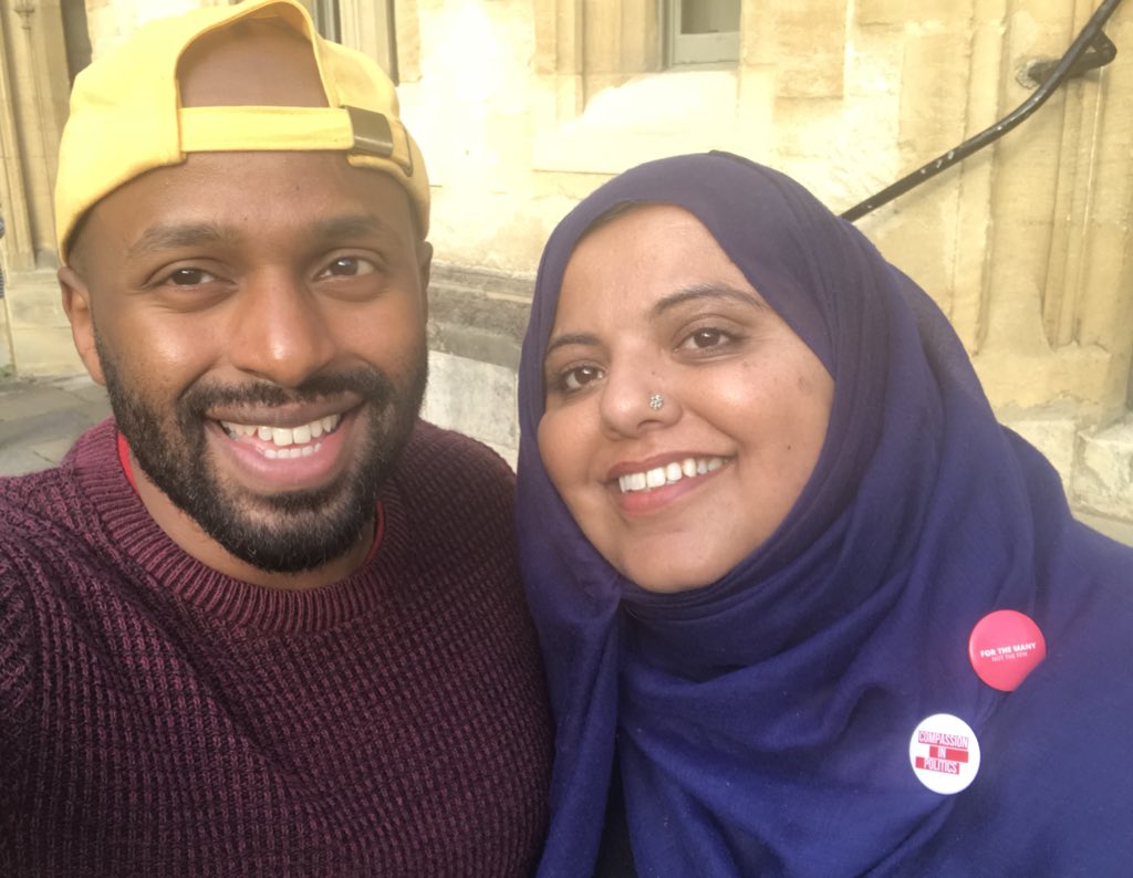 shaistaAziz's tweet photo. It was lovely to meet you .@MagicMagid in my home city of #Oxford and discuss representation, colonialism, being the children of immigrants and injecting compassion into politics. #compassionConf https://t.co/8097d6KeIc