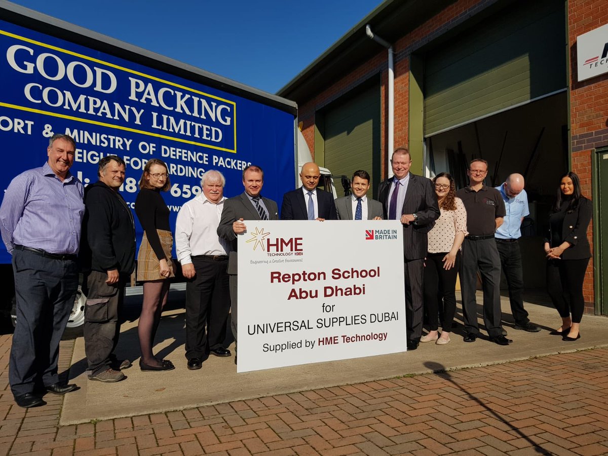 sajidjavid's tweet image. Great to see the global reach &amp;amp; success of Bromsgrove’s @hmetechnology. They contribute so much to design &amp;amp; tech around the world. #Bromsgrove