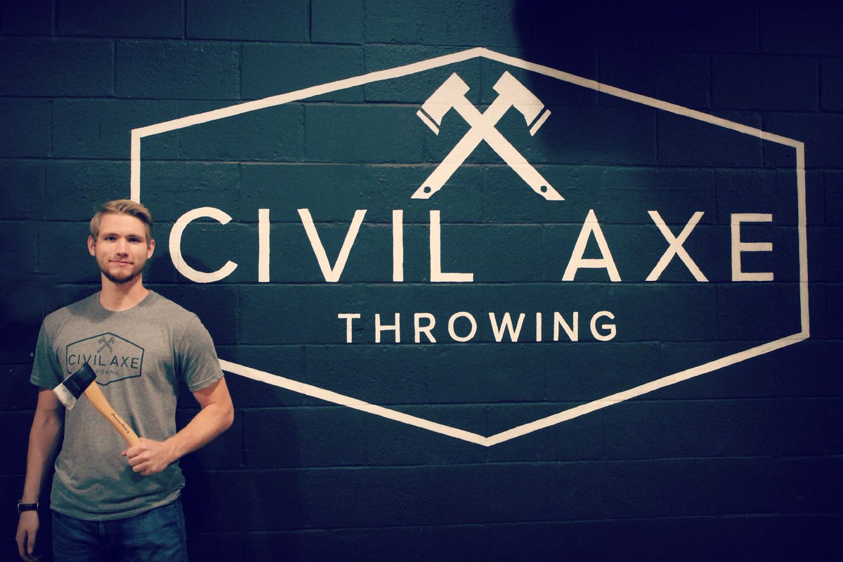 CivilAxeHSV's tweet photo. Come hang out with one of our awesome AXEperts tonight at Civil Axe Throwing! Upstairs in Campus 805! #Huntsville #civilaxethrowing #campus805 https://t.co/Lr3EqdPncR