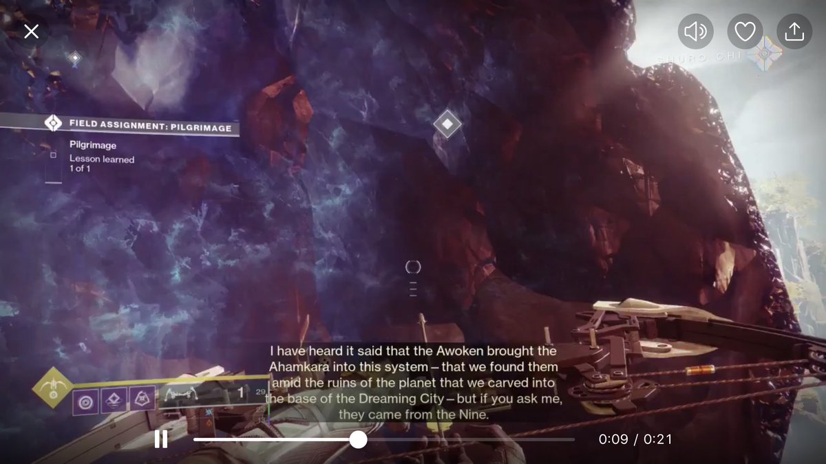 ChroniclersCast's tweet photo. #HDYK Some Awoken believe the Ahamkara were discovered amid the ruins of the planet the carved into the Dreaming City. Shuro Chi believes they came from the Nine. 

https://t.co/oj9sPuFEXA https://t.co/X9ZTI11ncT