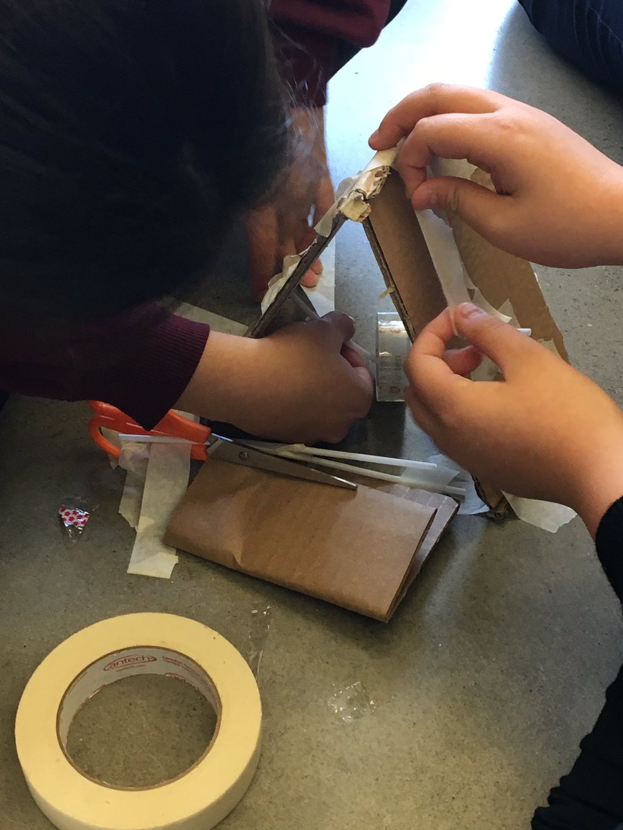 UWEngOutreach's tweet image. Design challenge time! Task: create a one handed tape despenser. #accessibilityindesign #designchallenge #rapidprototyping #collaboration #GoEngGirl2018 #girlsinstem #womeninengineering #uwaterloo