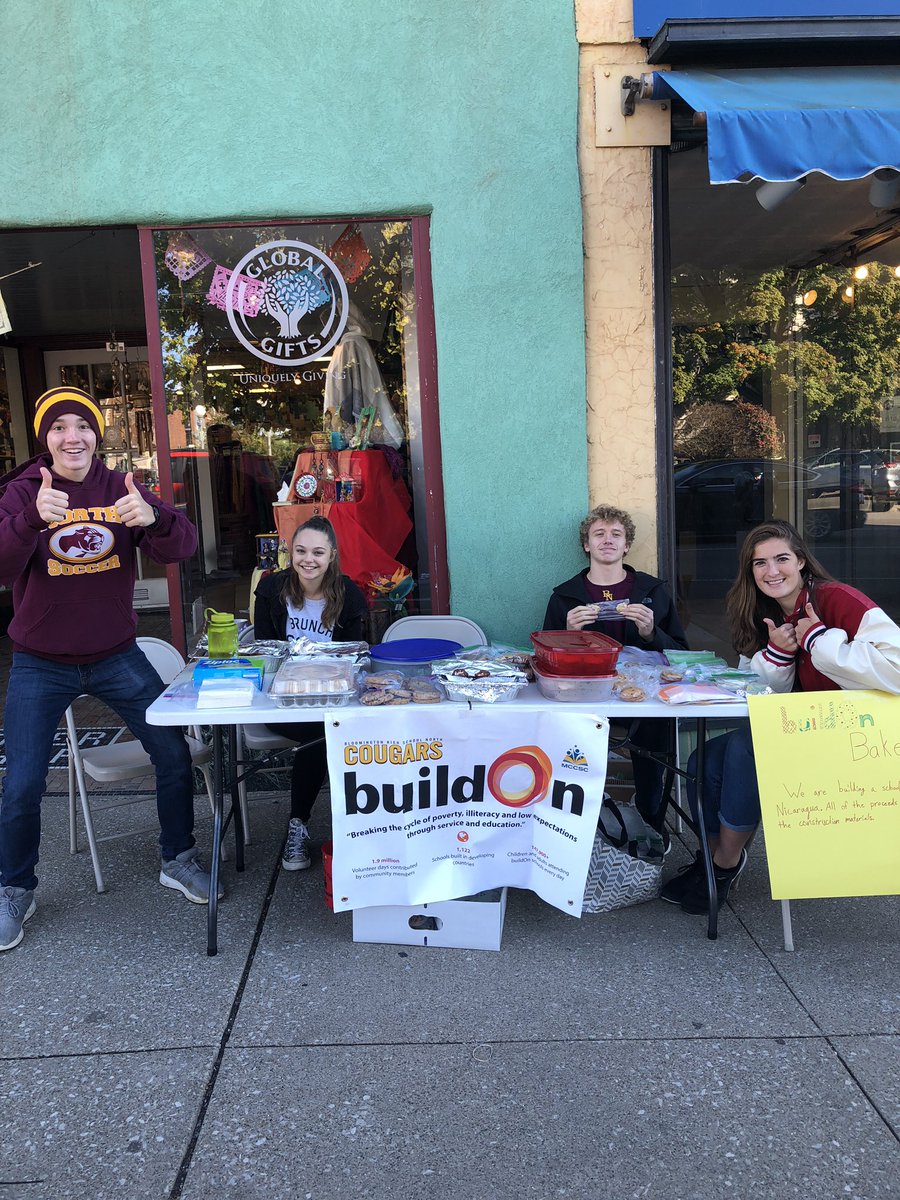 BAKE SALE @ global gifts!! Come buy cookies and muffins until 2! 🍪🍪