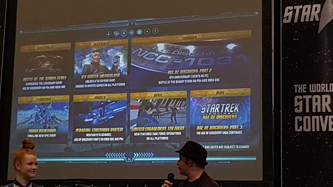 Treksphere's tweet photo. Coming to @trekonlinegame soon....

At #DST They have let us know what to expect between now and may next year.

#StarTrek #StarTrekDiscovery #ToGoBoldly #Discovery https://t.co/06jQtGKXCq