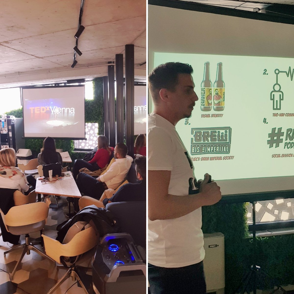 Pored osvježavajućih ideja i svjetskih noviteta koje smo imali priliku slušati od #tedxvienna, čuli smo i inspirativnu priču ekipe iz The Brew Crew!

#sharingideas #knowledgeexchange #simplexity #sarajevo #BiH