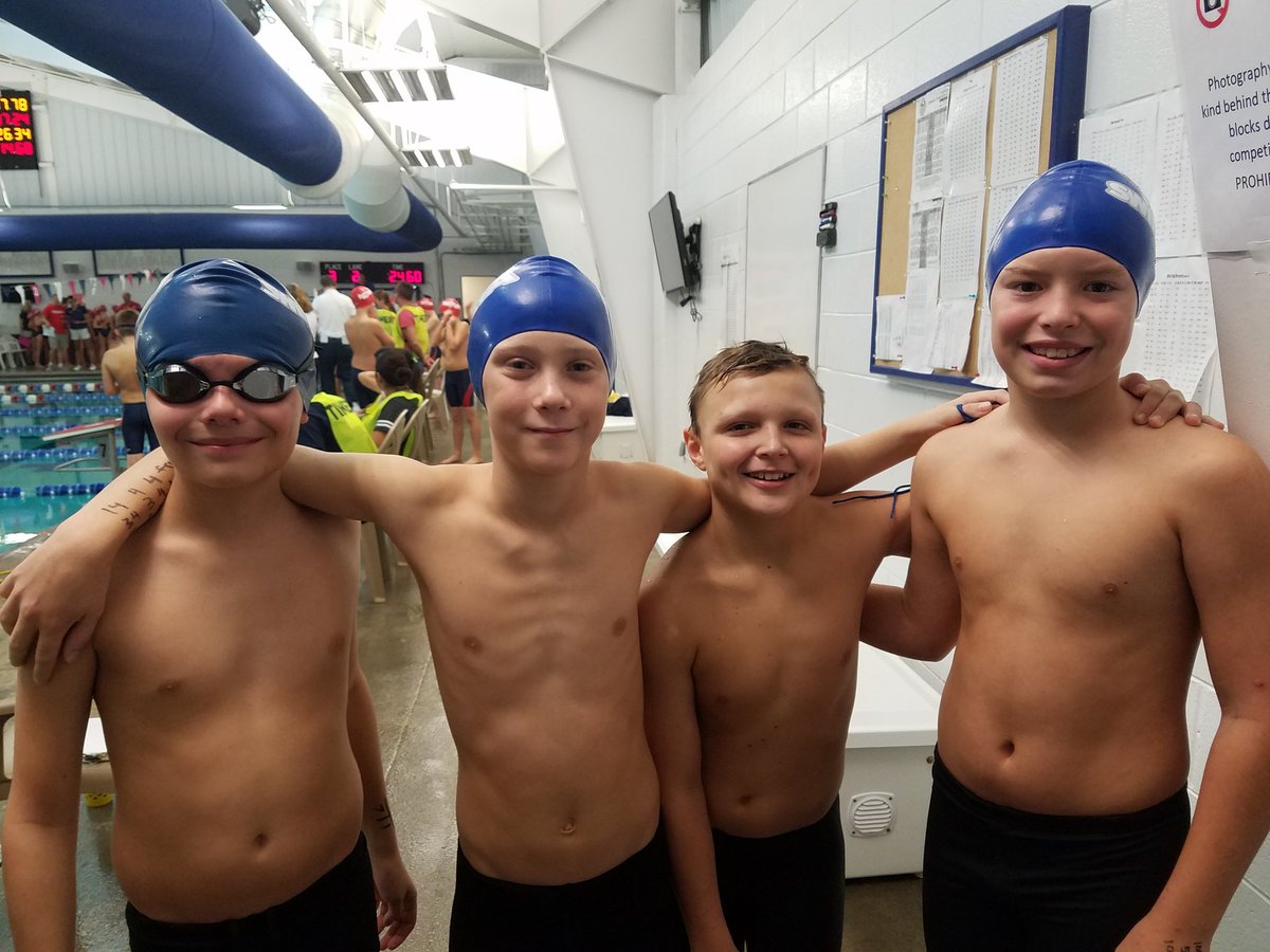 SwimJKAP's tweet image. I present to you the FIRST RELAY in @SwimRVA Rapids team HISTORY!! Congrats to Henry, Kaleb, Hilton and Gavin on being the start of something special! #RiseoftheRapids