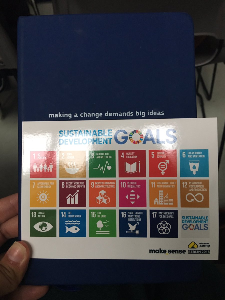 SalwaZeitoun's tweet image. Attending SenseCamp, @makesense ‘s social entrepreneurship unconference  #GlobalGoals #Act4SDGs #SenseCampBER18