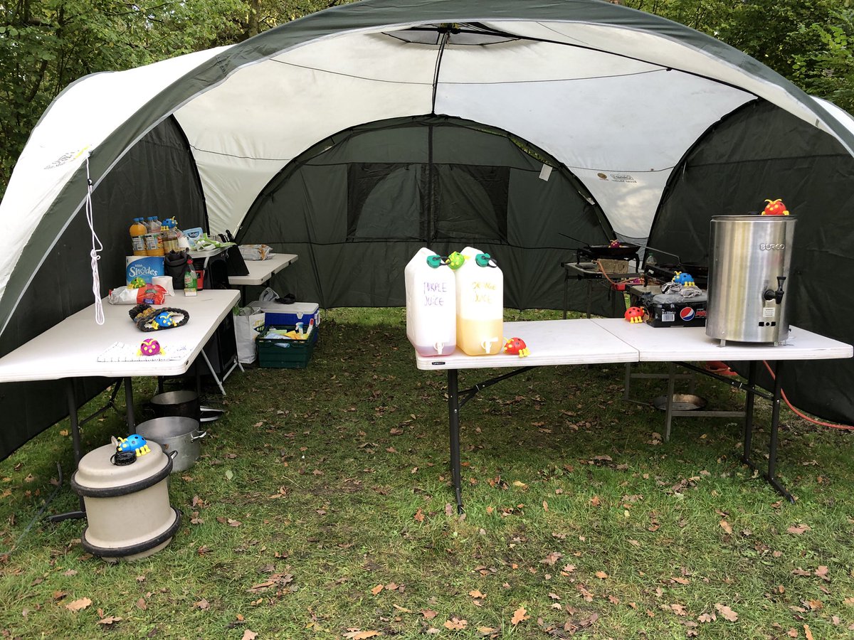 The cooks tent has been taken over by ladybirds. Send help please!!!