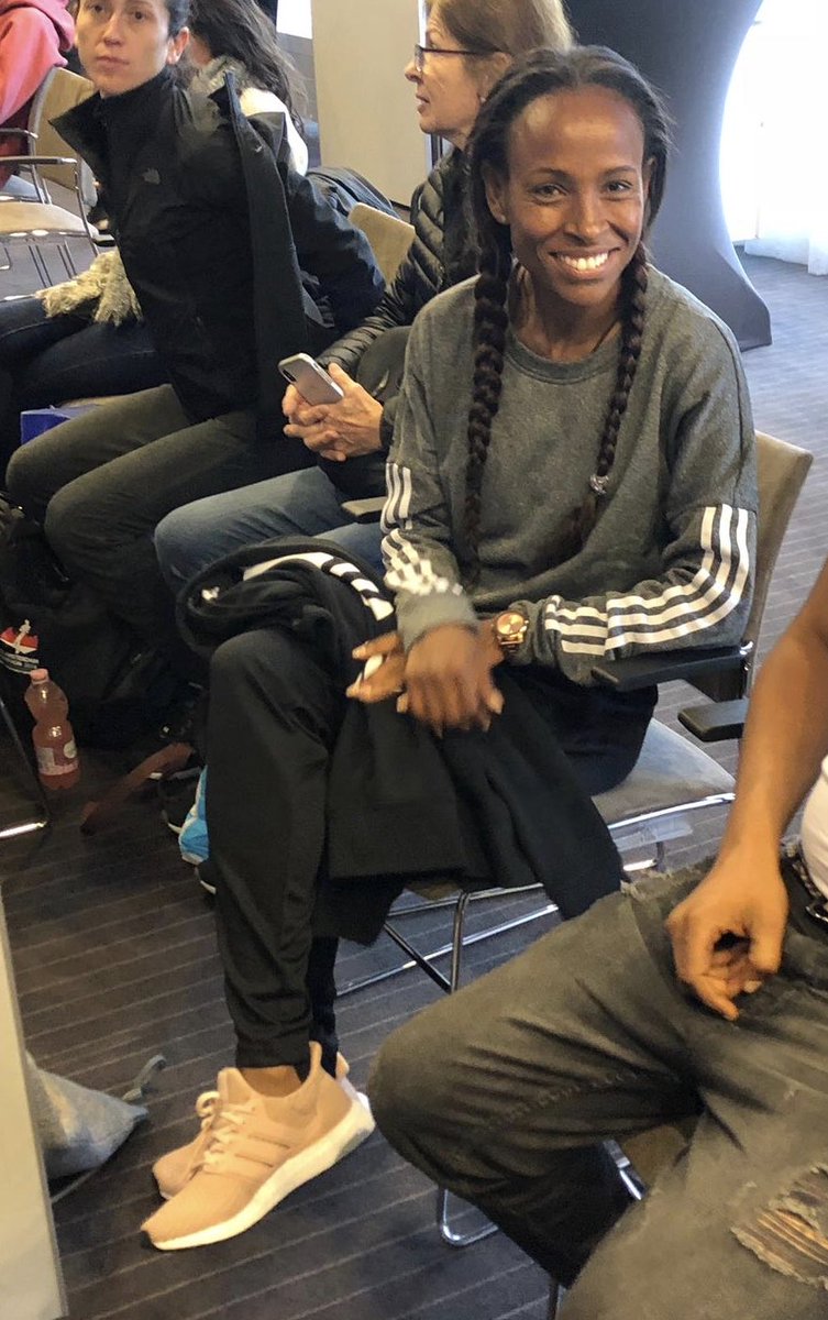 Super excited - at the technical meeting of my first marathon. Ready to run <a href="/TCSadammarathon/">TCSAmsterdamMarathon</a> tomorrow! #takecharge <a href="/adidasrunning/">adidas Running</a>