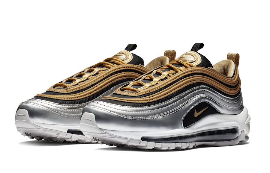 nike 97 gold and silver