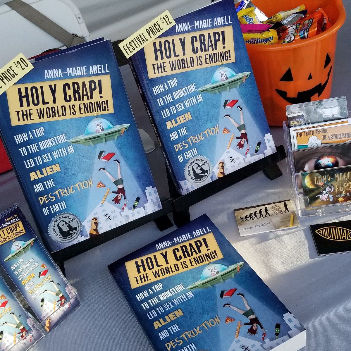writtenbyanna's tweet photo. Just arrived at the Las Vegas Book Festival. Wonder if I offer to flash my boobs if I'll sell more books? 🤔 😂 #bookstagram #lasvegas #books #bookaholic #Read https://t.co/xI0HzHRlCg
