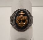 Vintage - United States Navy - USN - Sterling Silver - Ring - Size 10.5 Order today #sterlingsilver #vintagesilver #silversterling ebay.to/2CpMWip