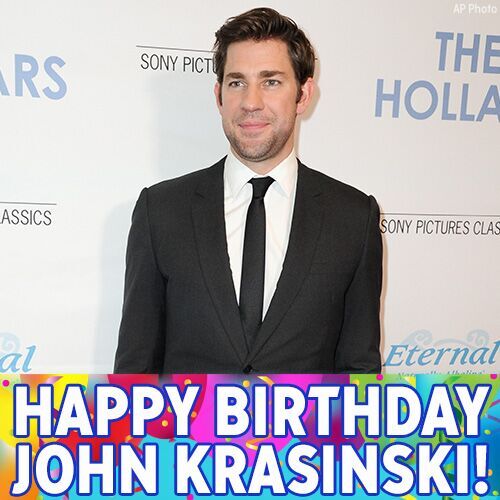 Happy birthday to actor John Krasinski. Jim Halpert from The Office turns 39 today. 