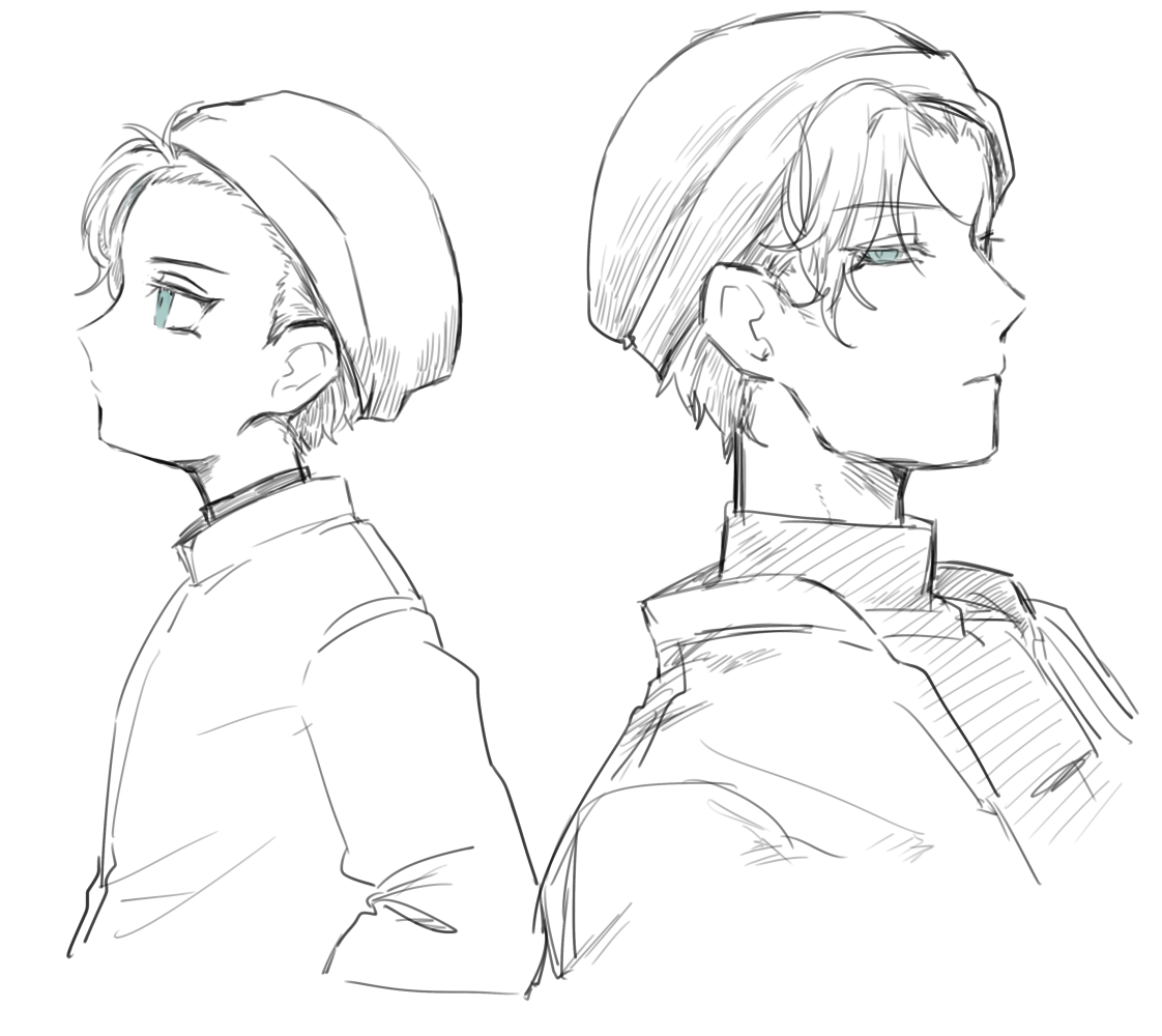 # リプきたキャラを持てる限りの力を使って可愛い絵柄とかっこいい絵柄で描きわける の赤井さん 描いたけどたぶんこれこういうタグじゃない気してきた 