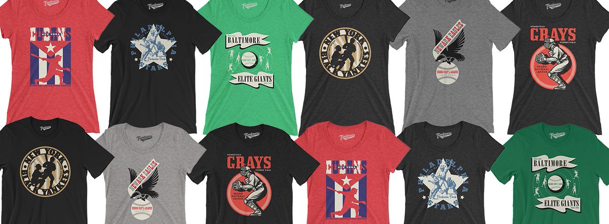 negro league teams t shirts