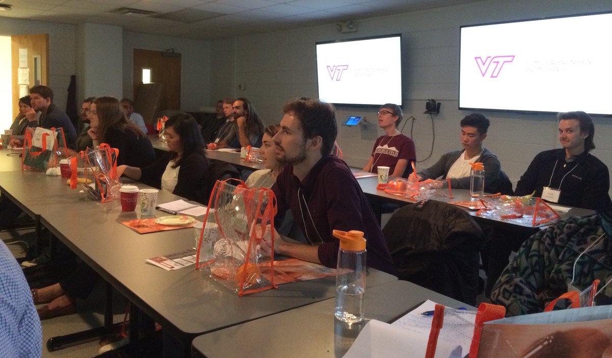 RossDynamicsLab's tweet image. Prospective graduate students from across the US are learning from our professor students about our leading-edge basic and applied research in dynamics, biomechanics, fluids, and solids at our #EngineeringMechanics Prospective Student Weekend in @BEAMvt @VTEngineering #highered