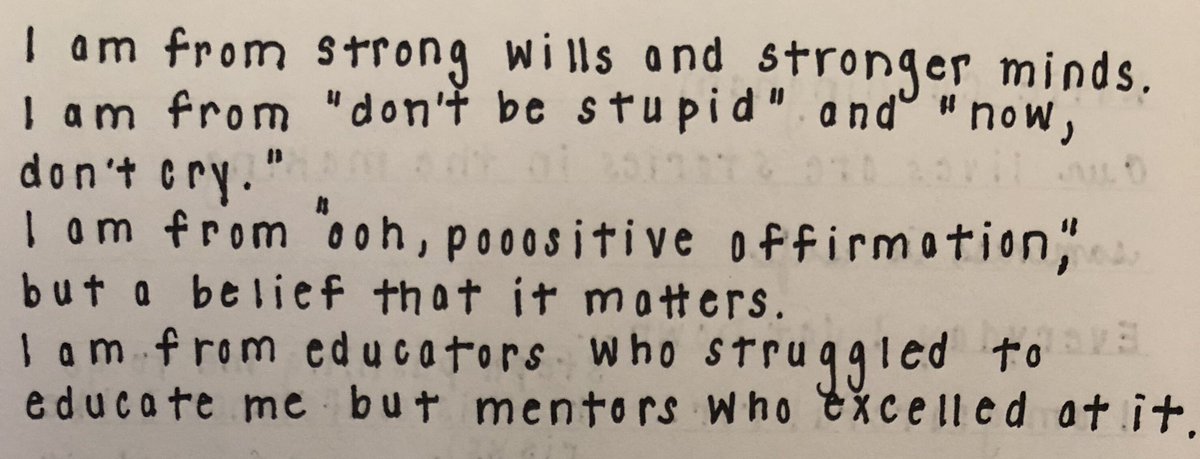 KFickles's tweet image. @kegancunningham pointed out at #PCTELA18 that “Our lives are stories in the making.” Here’s a part of my story that I crafted today at the conference, and a reason for #whywrite that I cannot wait to share with @saklansek at #EHMIS.