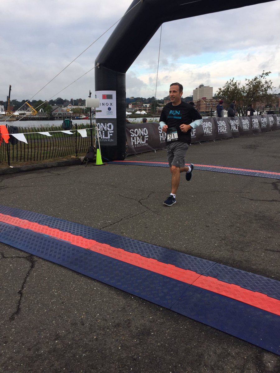 senatorduff's tweet photo. It was personally such an exciting morning. Got to run the @SoNoHalf with my good friend David Pare and bonus was winning first place in the 5k for my age group. I ran a 7.41 mile and 23.48 overall. Thanks to everyone who worked so hard putting together a great race. #runsono https://t.co/wIvnww2WHf