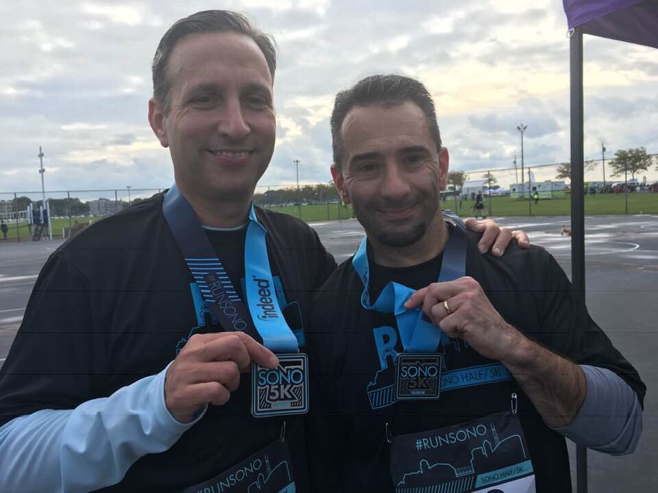 senatorduff's tweet photo. It was personally such an exciting morning. Got to run the @SoNoHalf with my good friend David Pare and bonus was winning first place in the 5k for my age group. I ran a 7.41 mile and 23.48 overall. Thanks to everyone who worked so hard putting together a great race. #runsono https://t.co/wIvnww2WHf