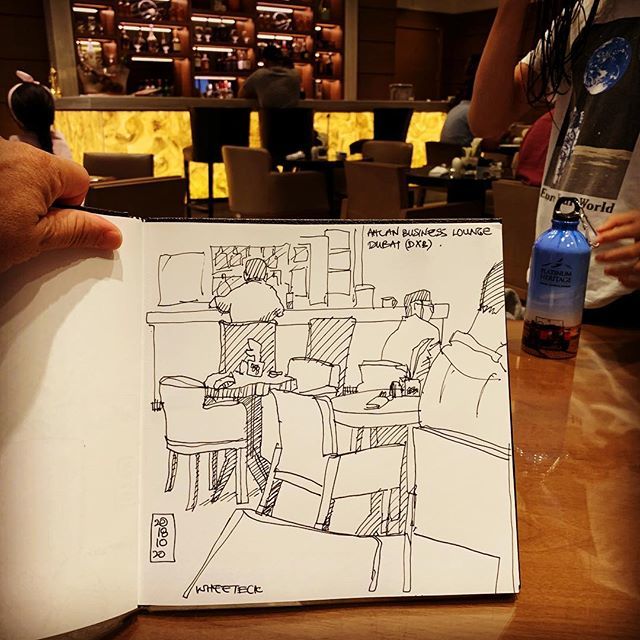 wheeteck's tweet photo. 2018-10-20 Ahlan Business Lounge. DXB Dubai.
.
.
#adultlearningarch #art #artist #artwork #draw #drawing #color #colour #myart #sketch #sketching #sketchbook #sketchwalker #urban #urbansketch #urbansketchers #usk #usksg #watercolor #watercolour #wheeteck… https://t.co/0TDxNf49Bj https://t.co/0KNOUoN37o