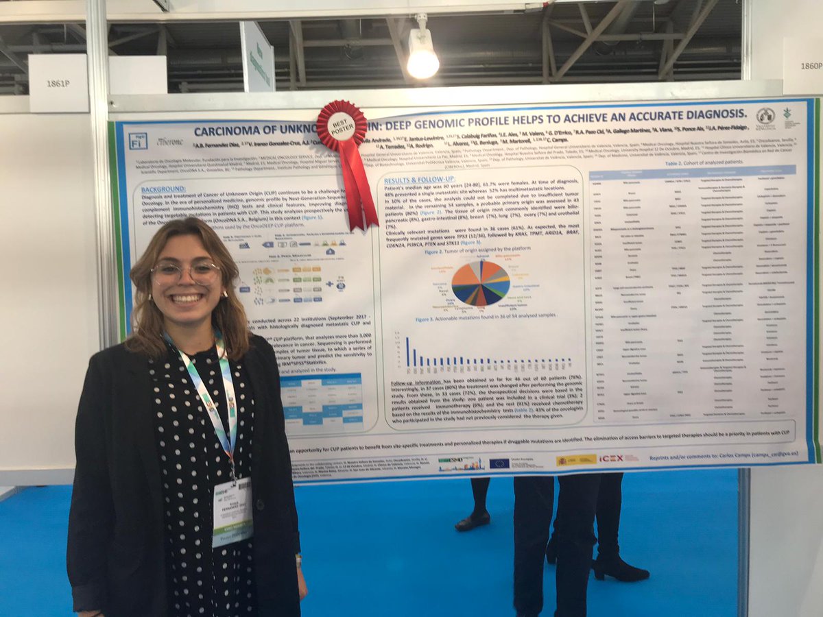 BioSequence's tweet image. Los resultados preliminares del Proyecto de Investigación #OncoDEEP #CUP considerado el mejor póster de su categoría en @myESMO gracias al trabajo de @HGUVALENCIA y @OncoDNA #ESMO18