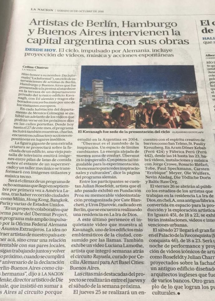 GrupoMassAr's tweet photo. Artistas de Berlín, Hamburgo y Buenos Aires intervienen la capital argentina - LA NACION #DieInformale https://t.co/twmPC8dGg7… https://t.co/7Wr9WDMeBM
