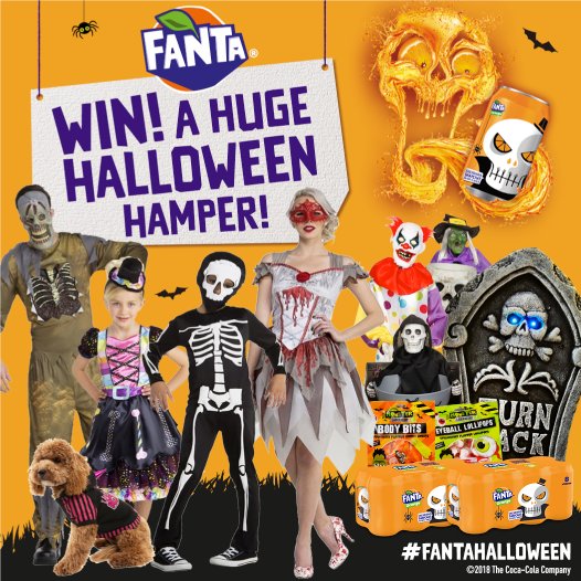 🍊 #COMPETITION TIME 🍊

FOLLOW, RT &amp; COMMENT #FantaHalloween for your chance to #WIN a HUGE #Halloween hamper, courtesy of <a href="/fanta/">Fanta</a>!

Competition ends 9am 26/10/18

*Products shown may vary from final hamper due to availability.
