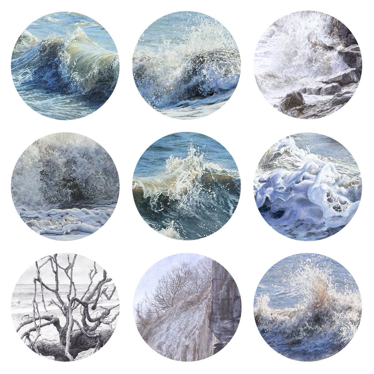 My next show, I always enjoy, fabulous venue &amp; lots of quality art <a href="/KentPaintersGp/">Kent Painters Group</a> 26 • 27 • 28  OCTOBER - 10.00 AM – 4.00 PM
 PV Fri 26 - 6.30 PM – 9.00 PM at Sevenoaks School TN13 1HU
A montage of details from my paintings #watercolours #seascapes